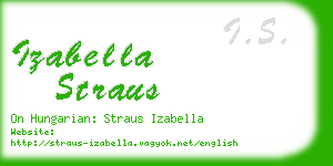 izabella straus business card